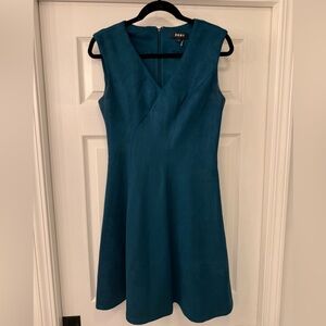 DKNY Teal Sleeveless Midi Dress